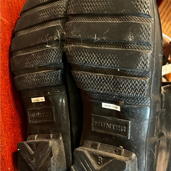 Hunter Tour Tall Patent Leather Black Women's Boots Sz 7 US EU 38 - Picture 11 of 12